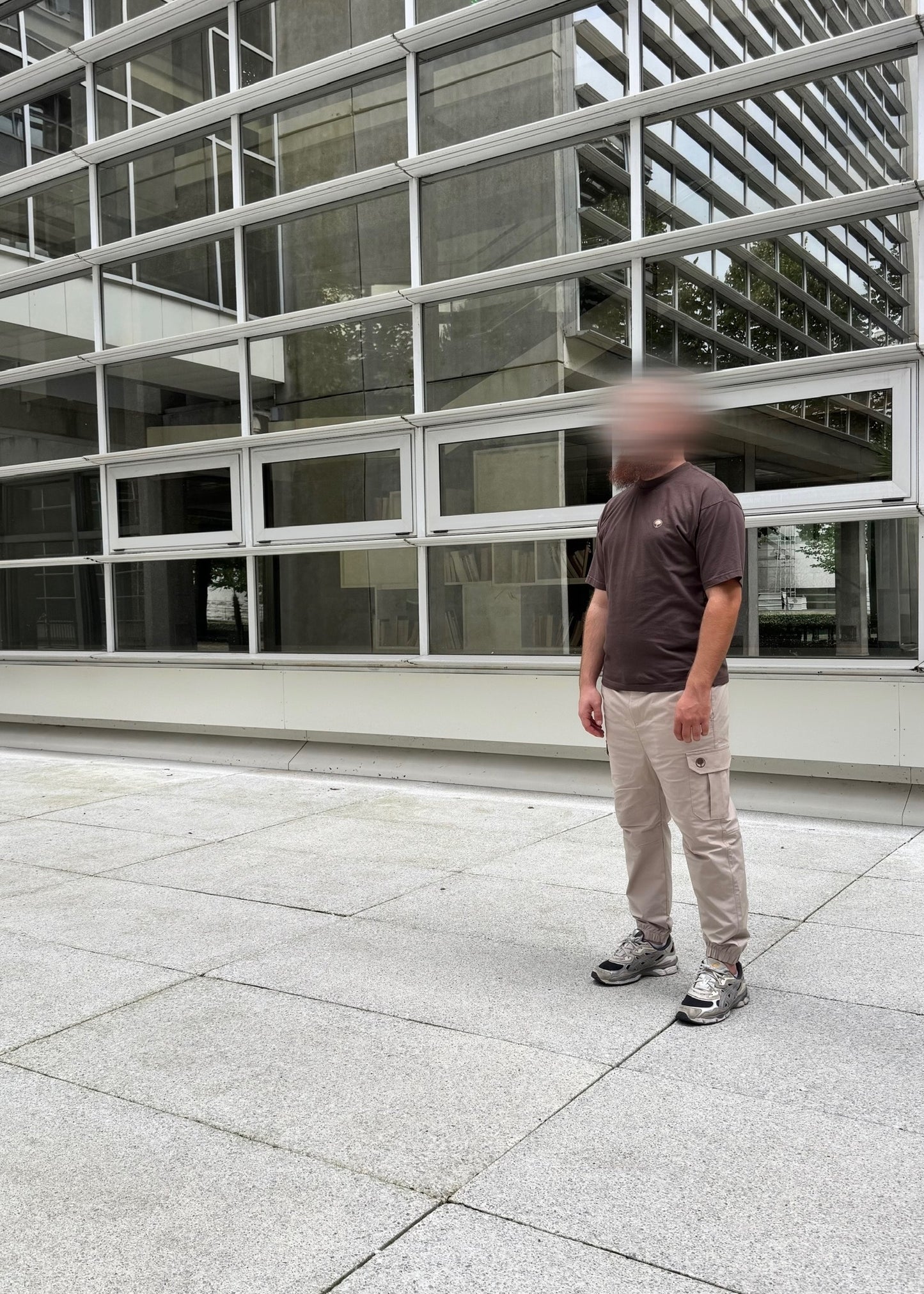 Ensemble cargo t-shirt marron