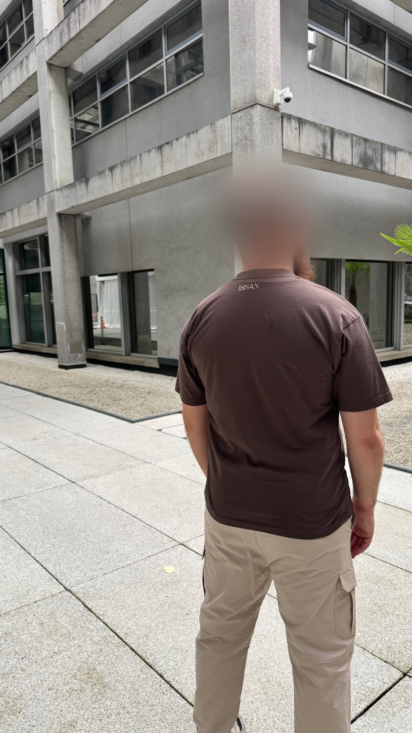 Ensemble cargo t-shirt marron