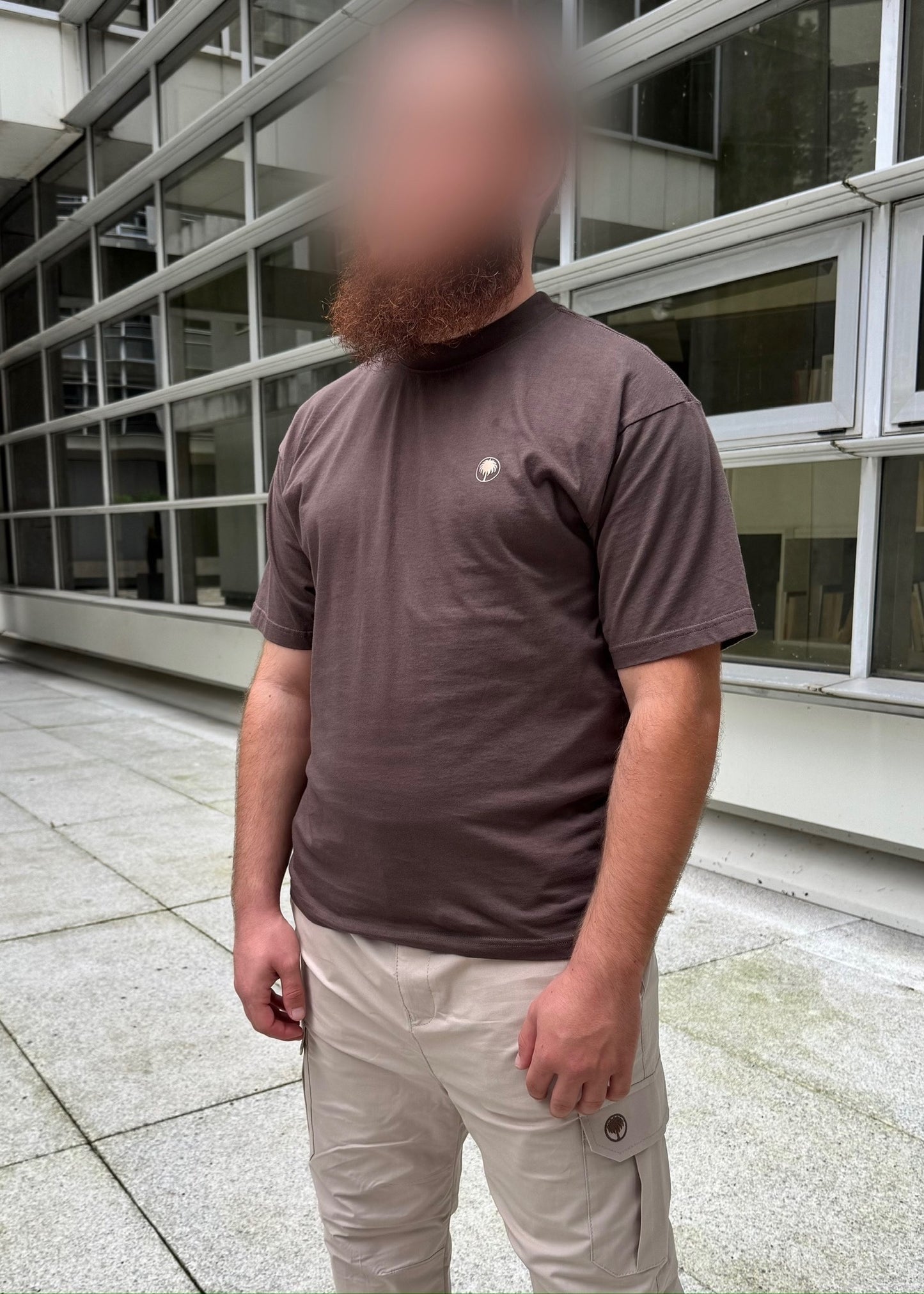 Ensemble cargo t-shirt marron