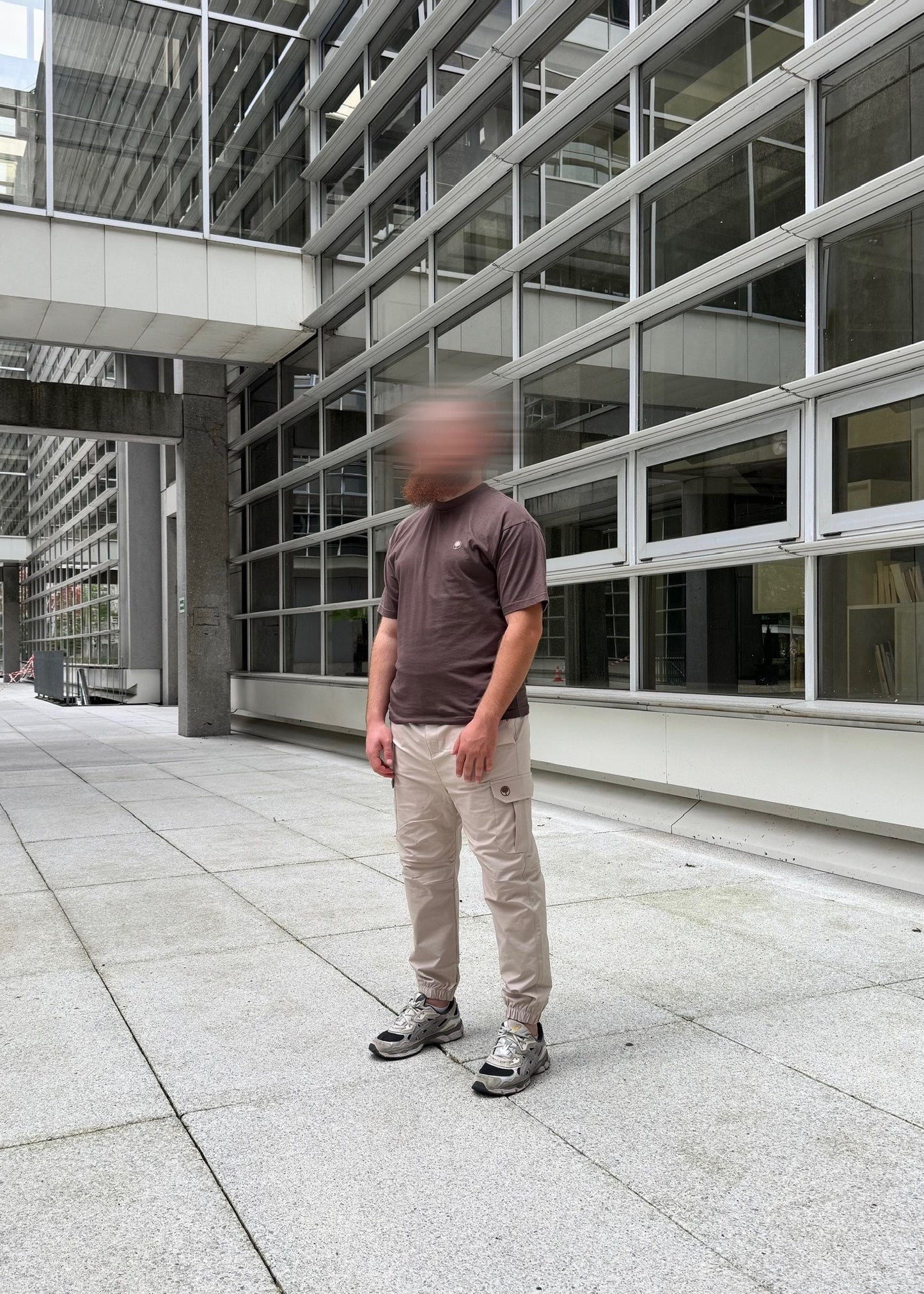 Ensemble cargo t-shirt marron